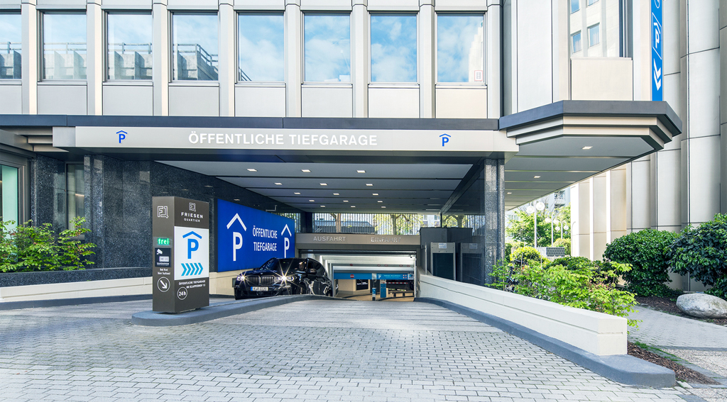APCOA Köln Klapperhof Tiefgarage Außenansicht