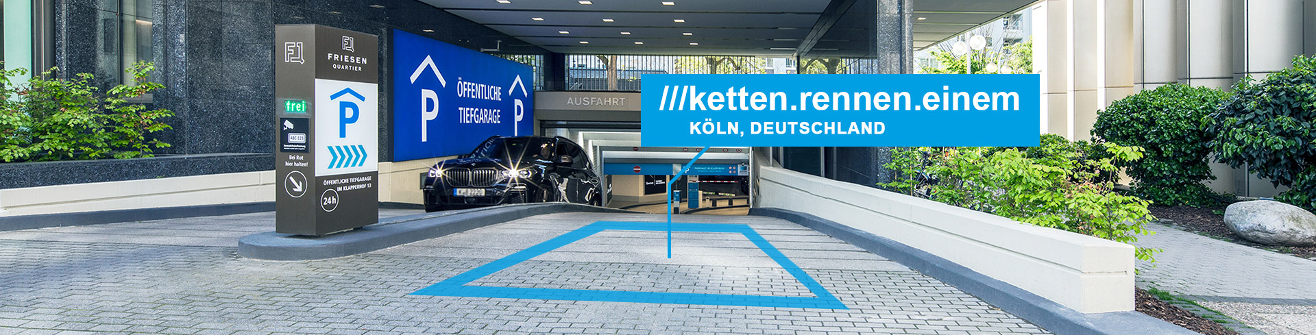 APCOA Parkplatz finden mit what3words