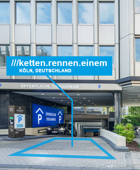 APCOA Parkplatz finden mit what3words