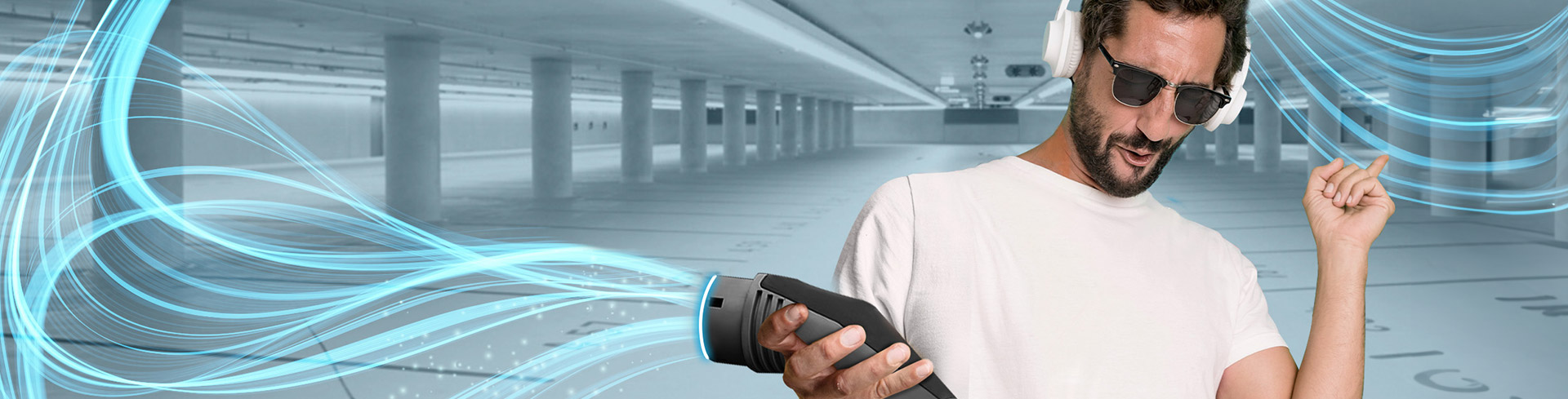 APCOA E-Ladestation im Parkhaus