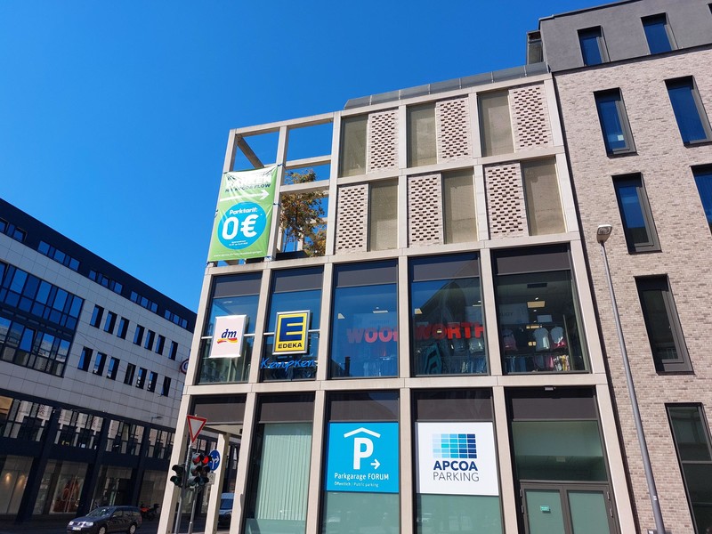 APCOA Standort Forum Krefeld - 1. monat kostenfrei parken mit APCOA FLOW